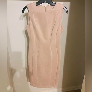 Blush Suede Calvin Klein Dress Size 4